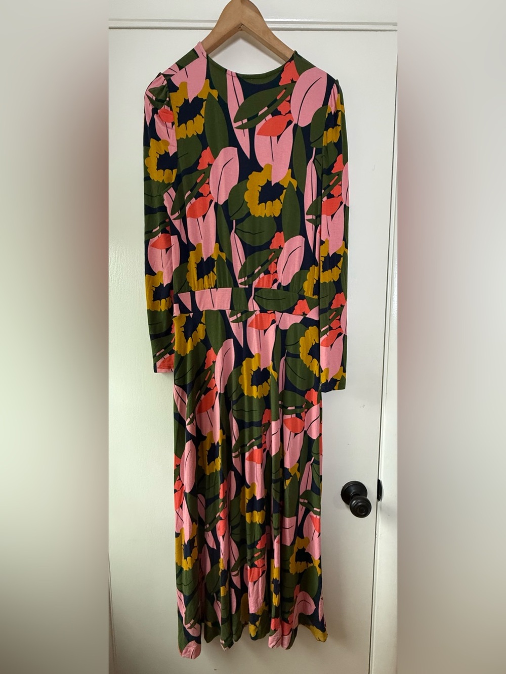 Boden Colorful Floral Jersey Knit Maxi Dress Coquette Cottagecore Sunflower - Picture 8 of 8